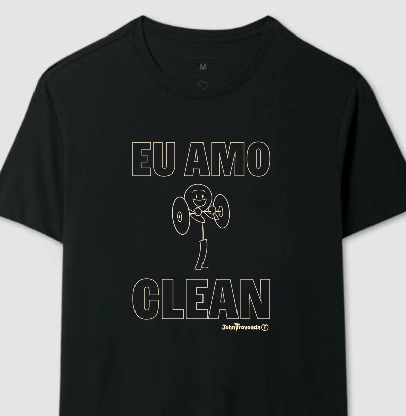 Camiseta Eu Amo Clean