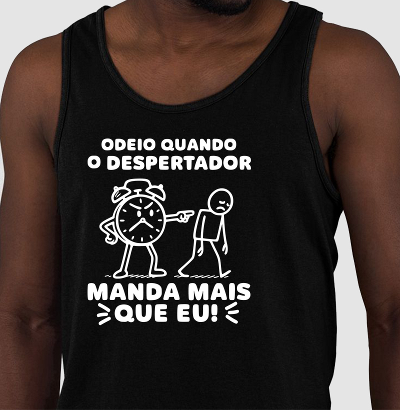 Odeio quando o despertador manda mais que eu!