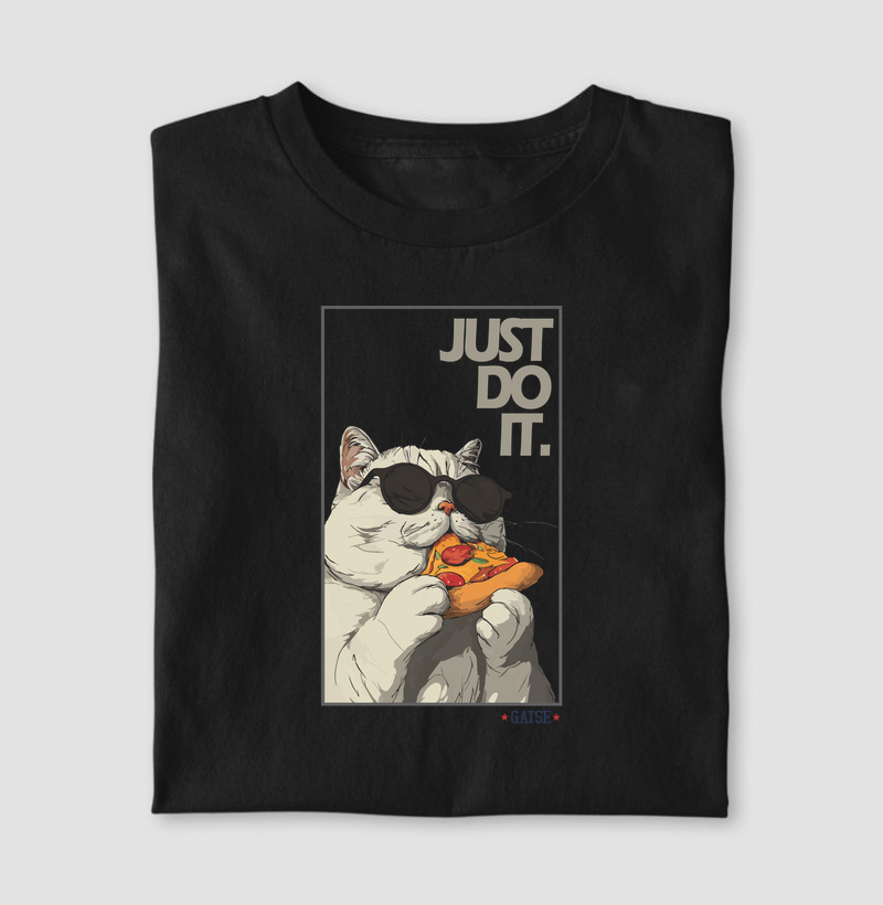 Camiseta Gato Pizza