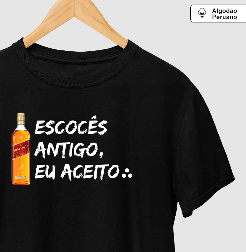 Camiseta Algodão Peruano Bode Label - Escocês Antigo Eu Aceito - Mr. GADU