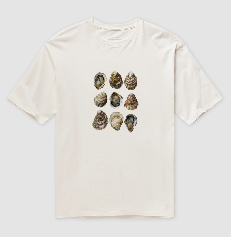 Camiseta Oversized Ostras Colors