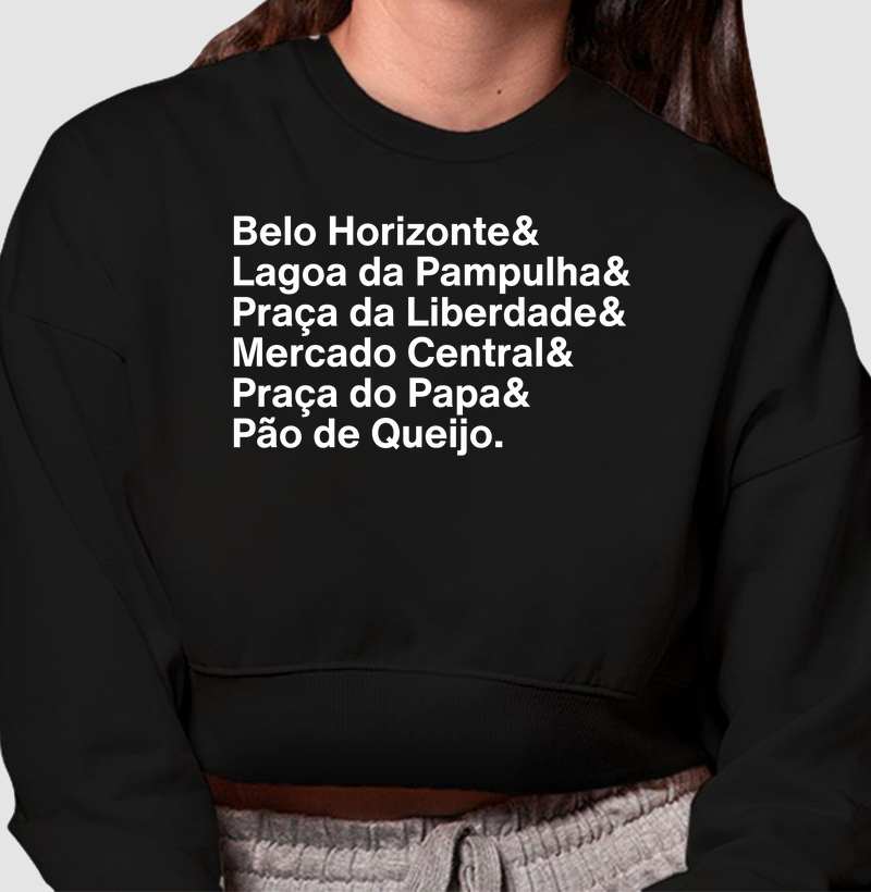Belo Horizonte - Cropped Moletom