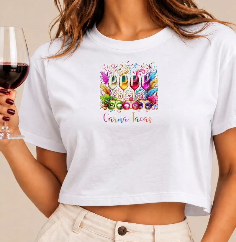 Camiseta Cropped Carna Taças