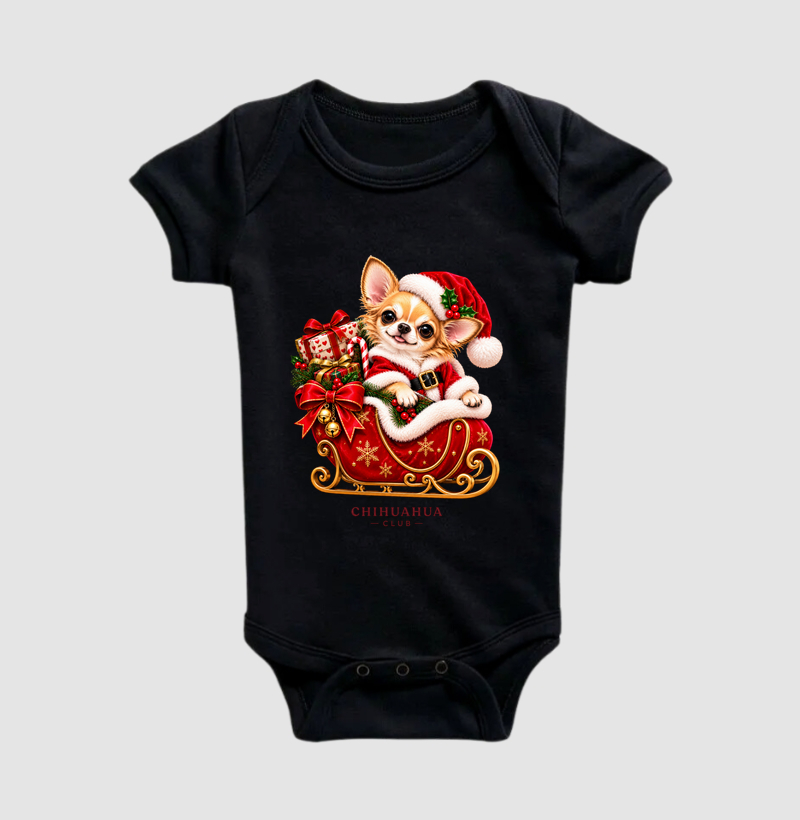 Trenó Noel  - Body Infantil
