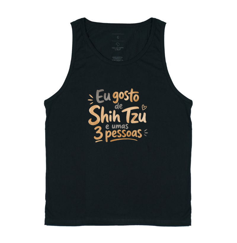 Eu gosto de shih tzu e umas 3 pessoas - Regata