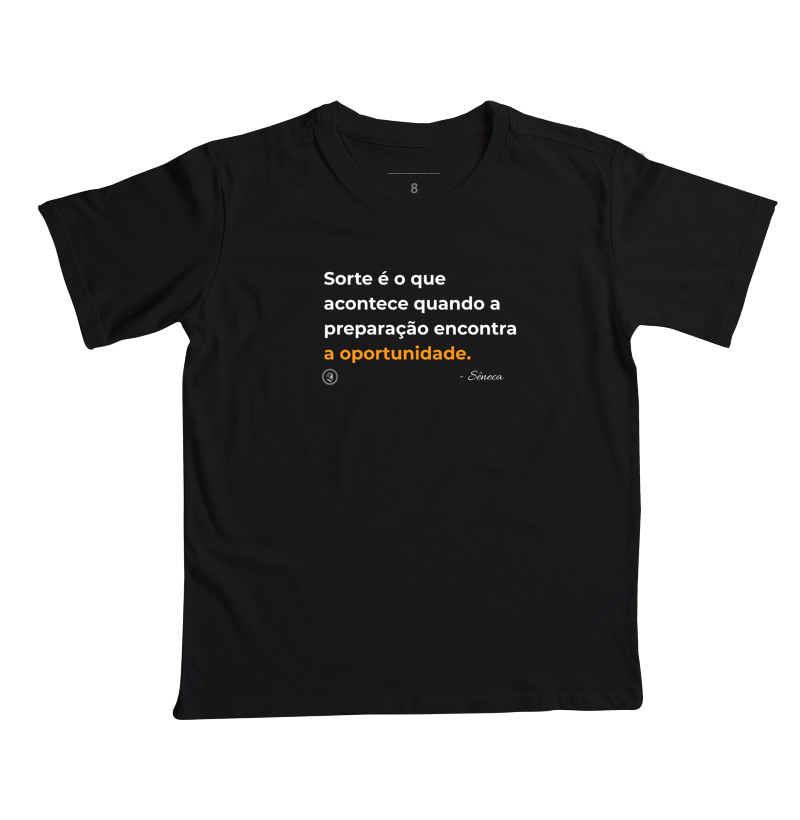 Camiseta Filosofia Estoicismo de Sêneca "Oportunidade"