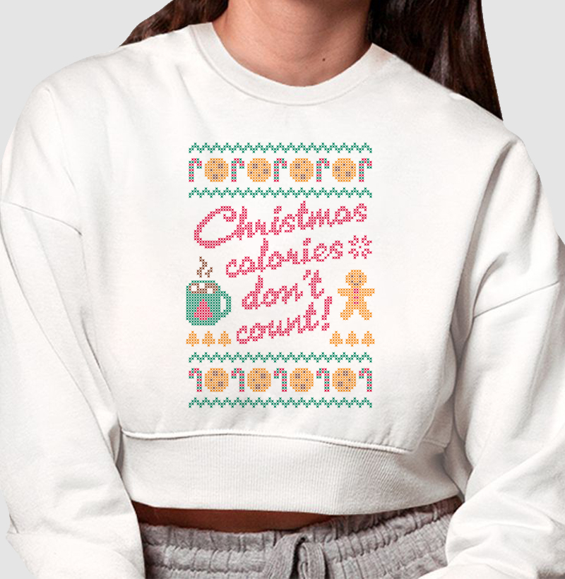 Cropped Moletom Natal Calorias 1