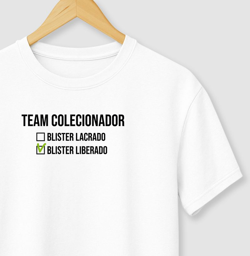 Camiseta colecionador miniaturas blister lacrado