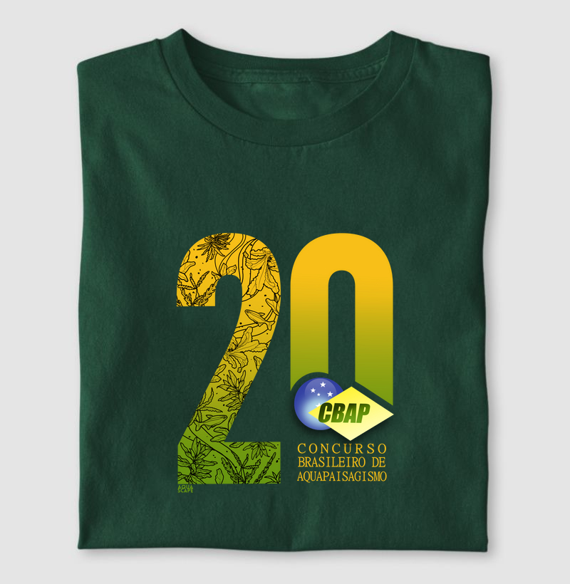 Camiseta Comemorativa: 20ª Edição do CBAP - EDIÇÃO LIMITADA (preço de lançamento)
