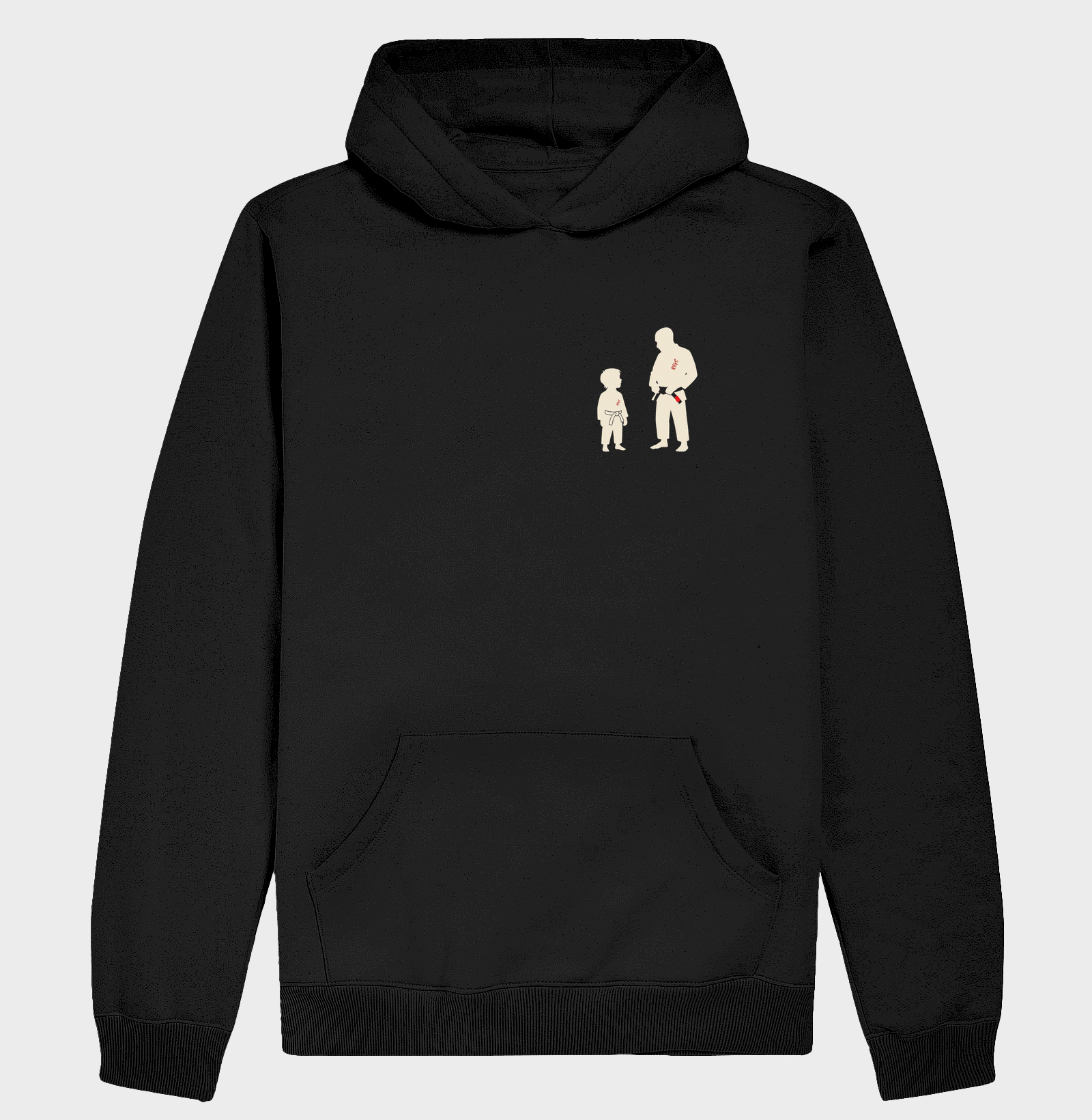 Silhueta Pai e Filho MInimalista