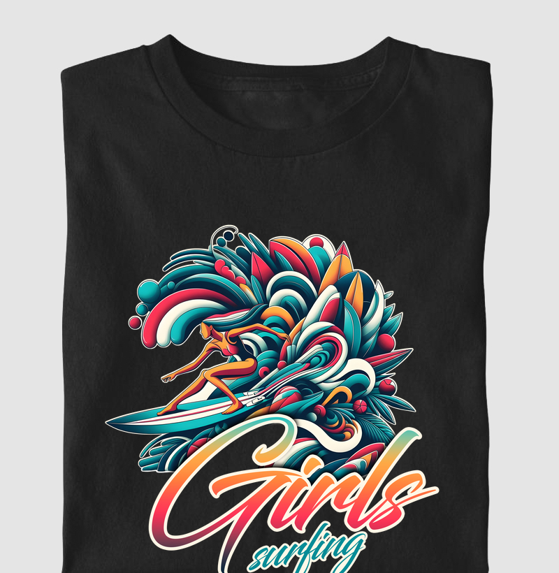 Girls Surfing