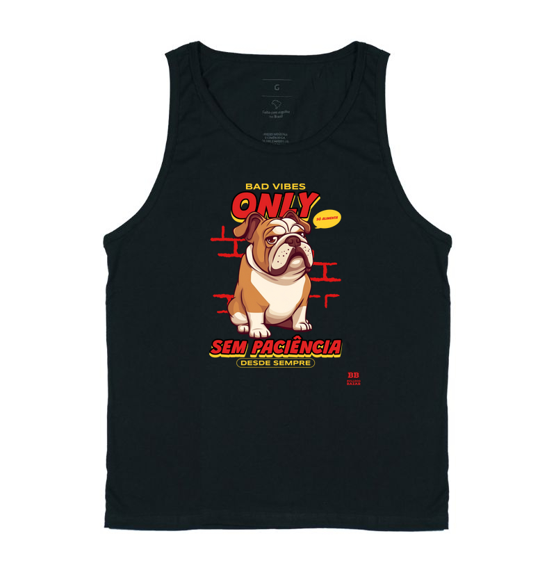 Camiseta Bulldog Ingles "Bad Vibes"