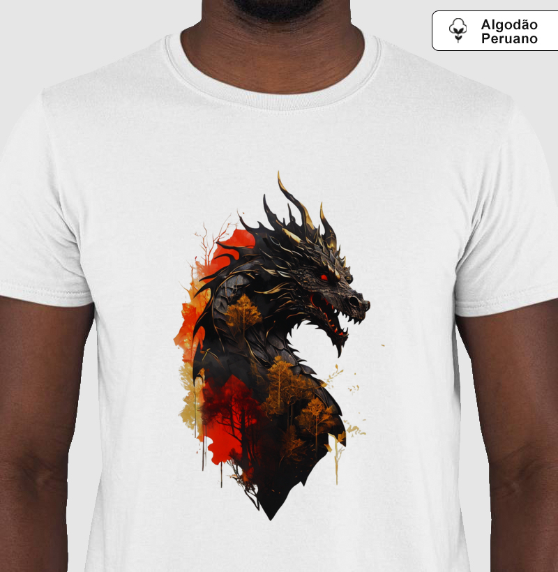 Camiseta Algodão Peruano Sombra do Crepúsculo