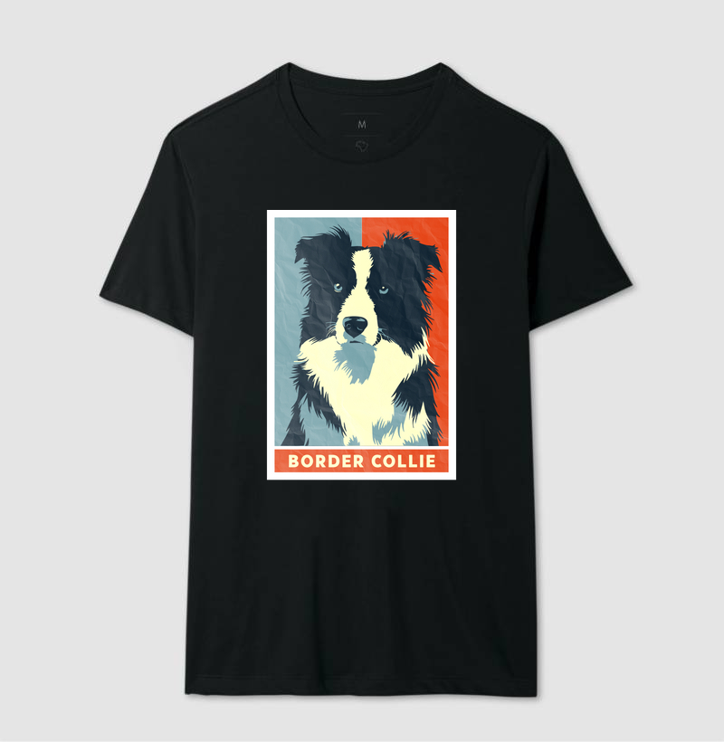 Camiseta Pop Art Border Collie