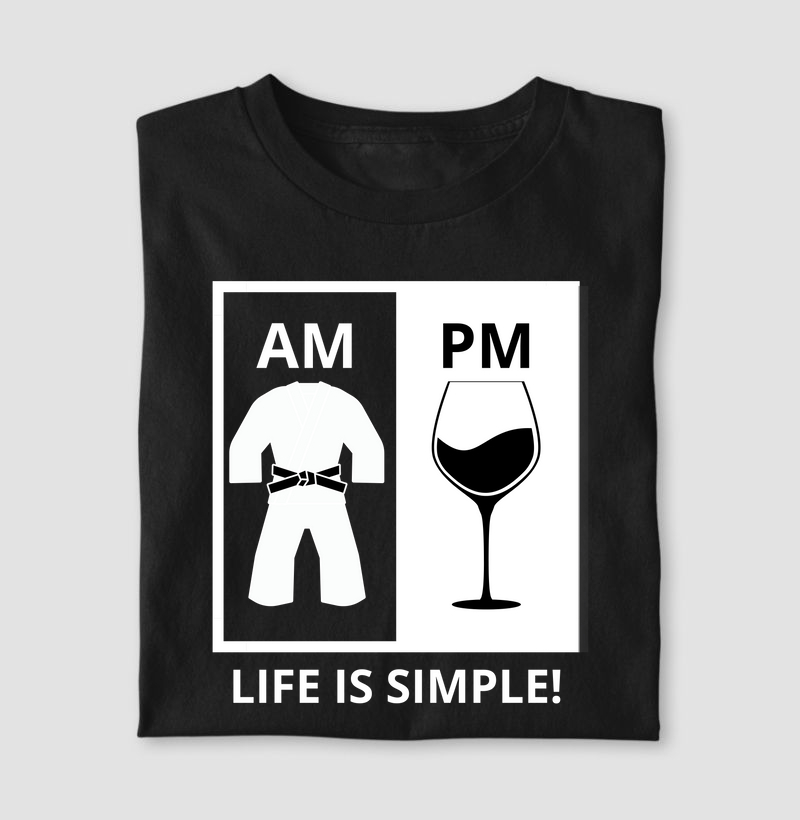 LIFE IS SIMPLE - JIU JITSU & WINE