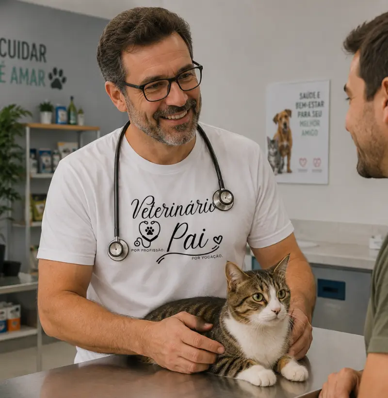 Veterinário por profissão, pai por vocação