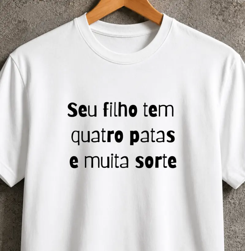 Seu filho tem 4 patas e muita sorte