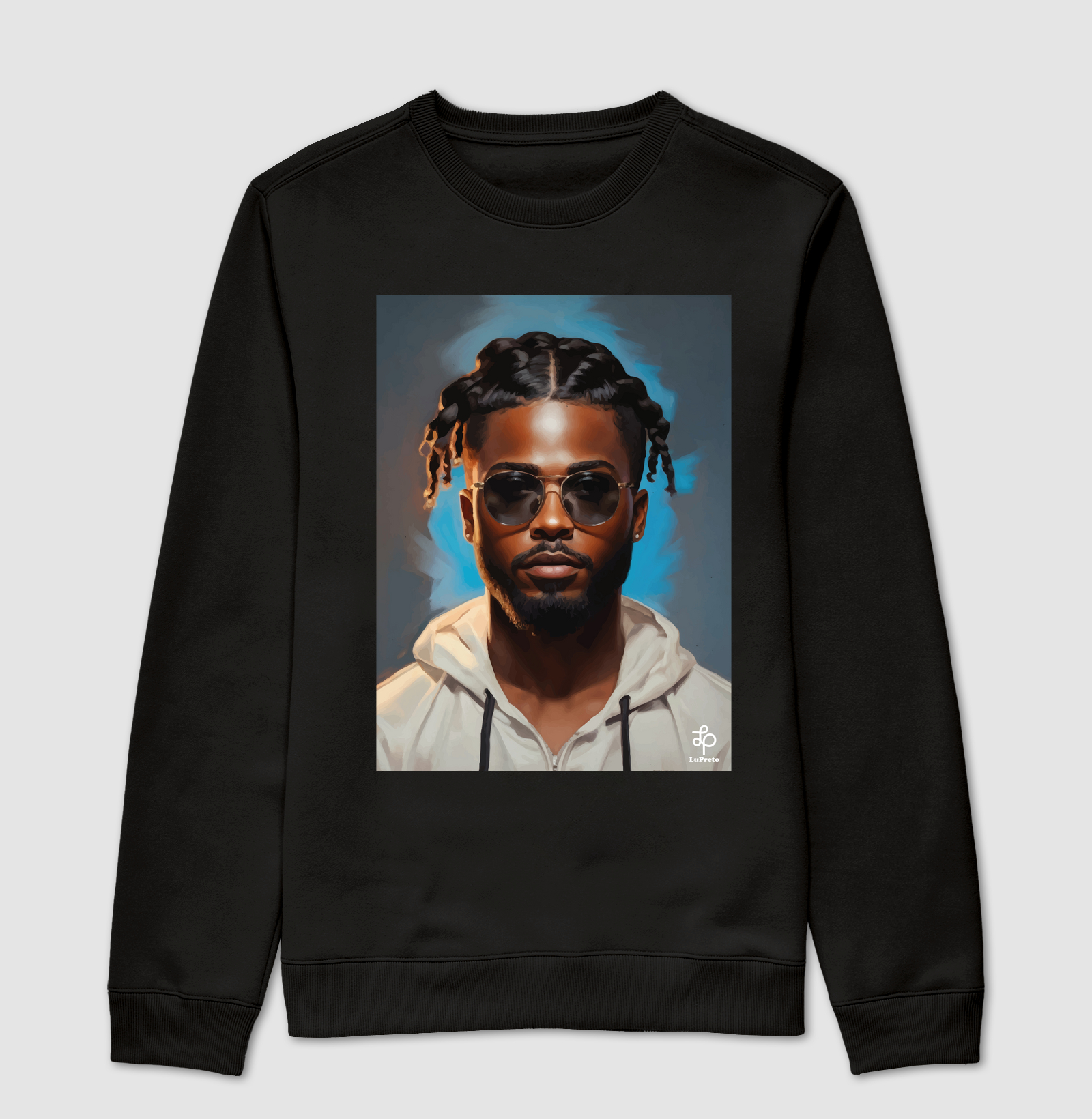 Homem Jaqueta branca óculos