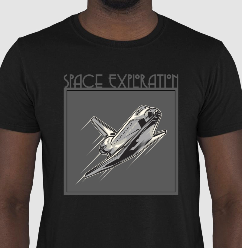 Camisa Masculina Exploração Espacial 2