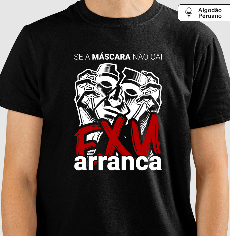 Se a máscara não cai, Exu arranca - Algodão Peruano