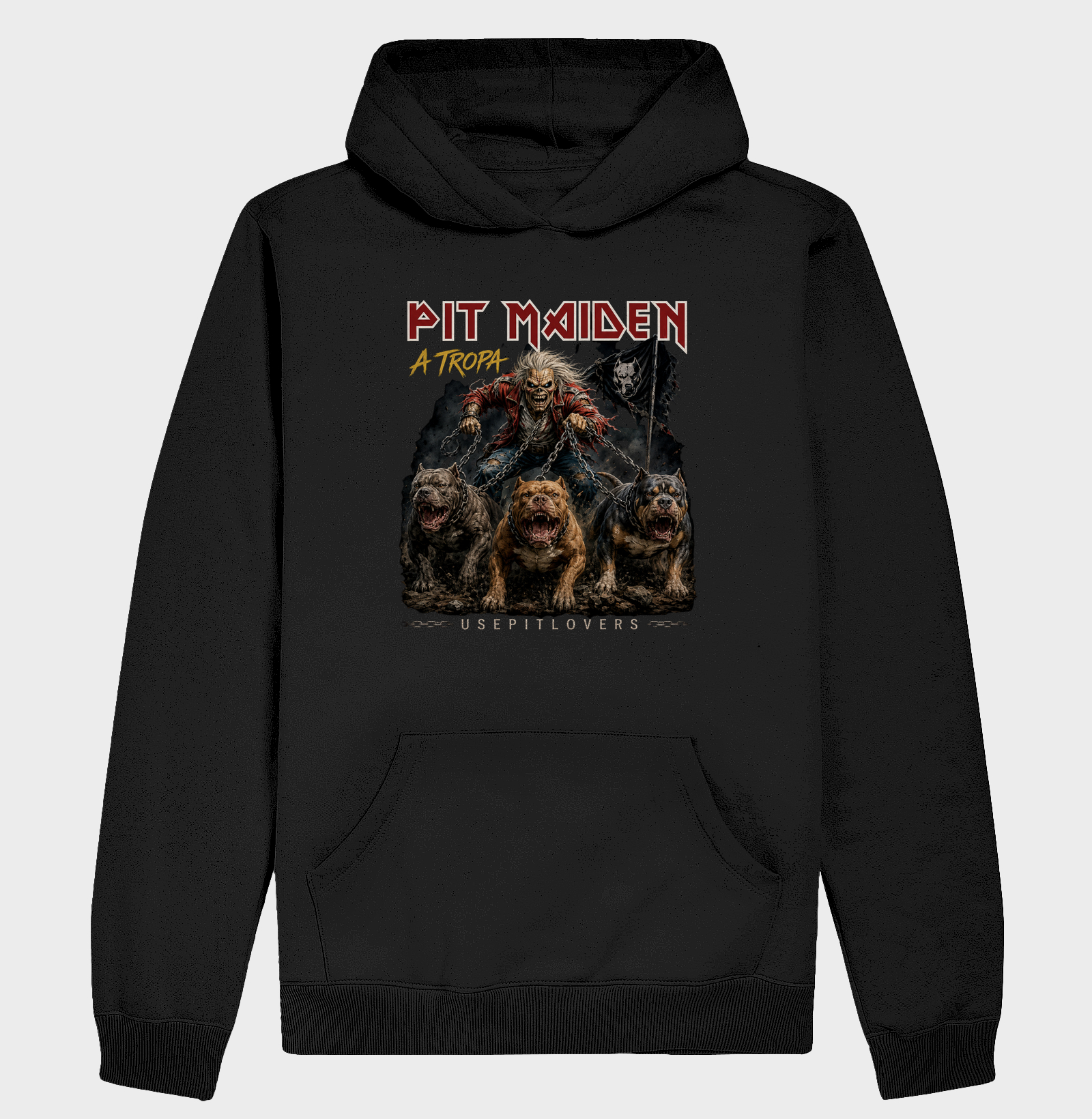 PIT MAIDEN A TROPA - Hoodie Moletom
