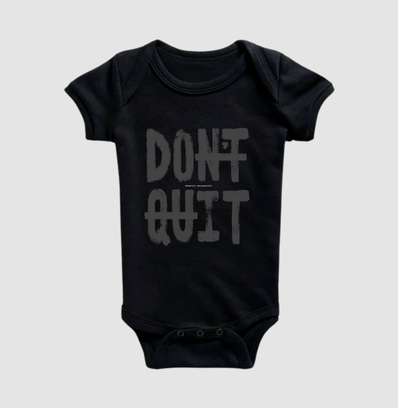 Don’t quit - Do it - All black