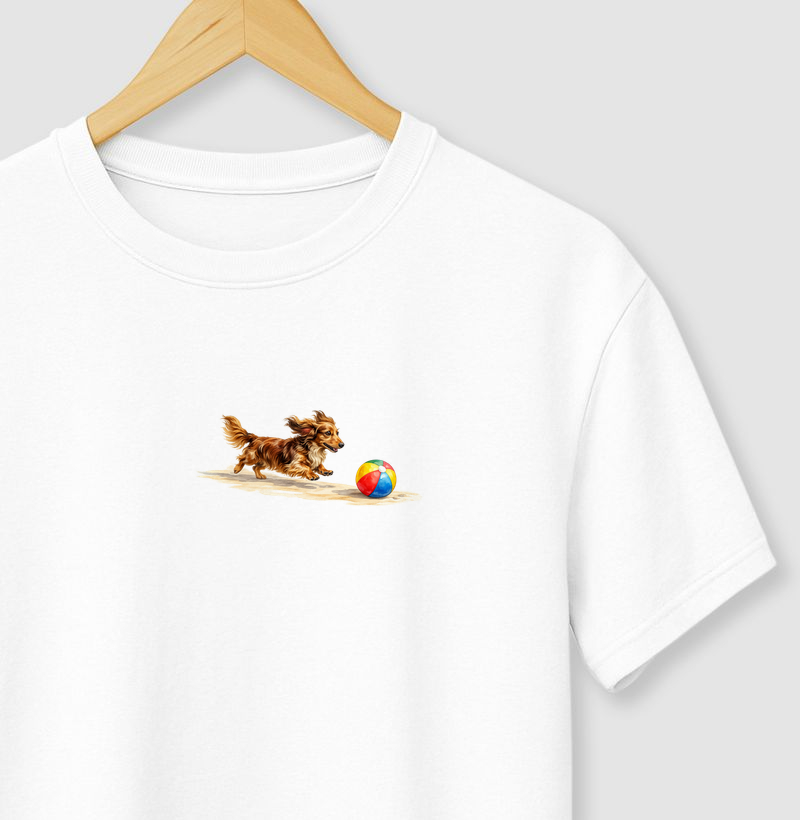 Dachshund ou Salsichinha Pelo Longo - Férias