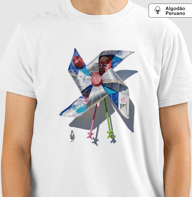 Camiseta Premium Algodão Peruano | Dadus Punto — Giro do Descarte (Tanguis, Catavento Reciclado, Streetwear Premium)