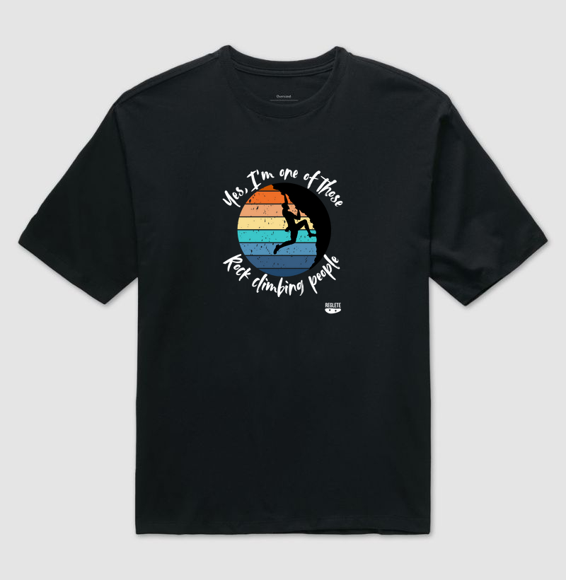 Yes, I'm one of those rock climbing people (escalador)