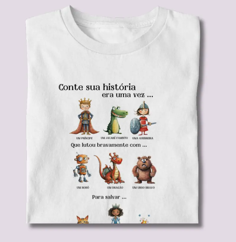 Camiseta Conte sua história