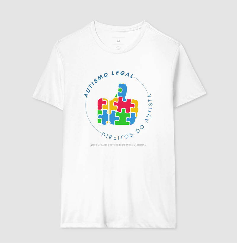 Camiseta Adulto Autismo Legal Logo by Mírian Cristina