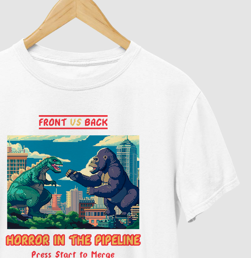 Horror in the Pipeline – Camiseta Front vs Back