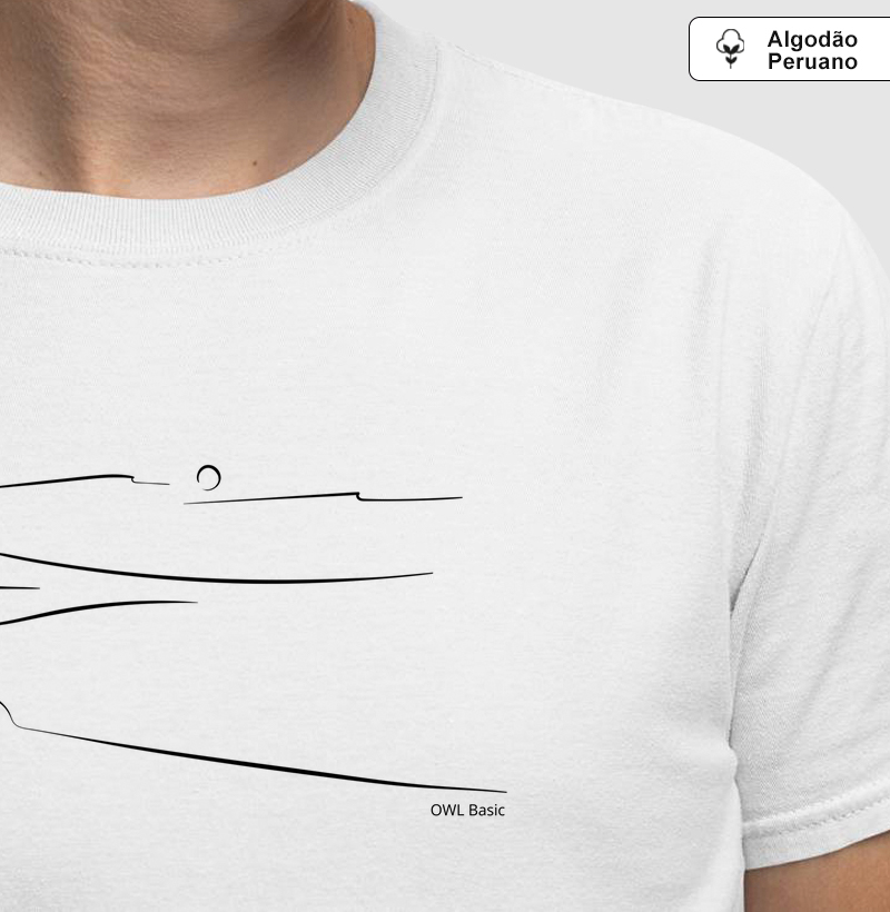 Camiseta Minimal Aquarela Owl Basic 