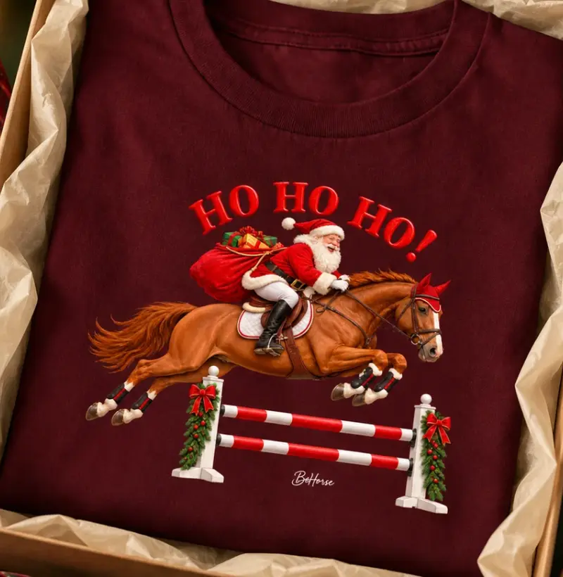 Papai Noel Equestre KIDS  - Camiseta Infantil