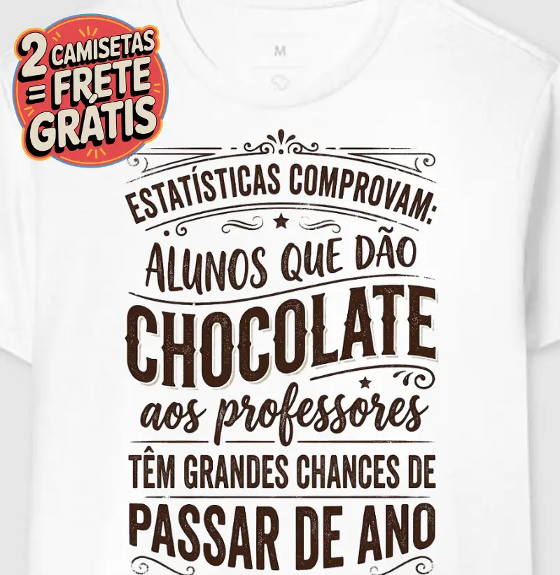 Camiseta Estatísticas Comprovam