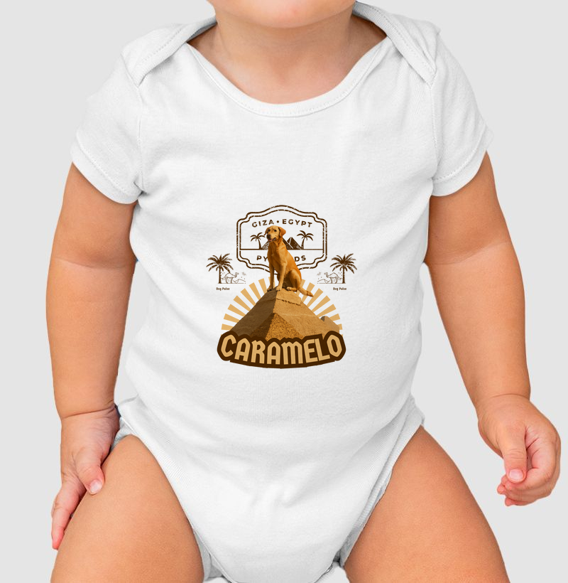 Body Infantil Dog Pulse - Caramelo da Pirâmide