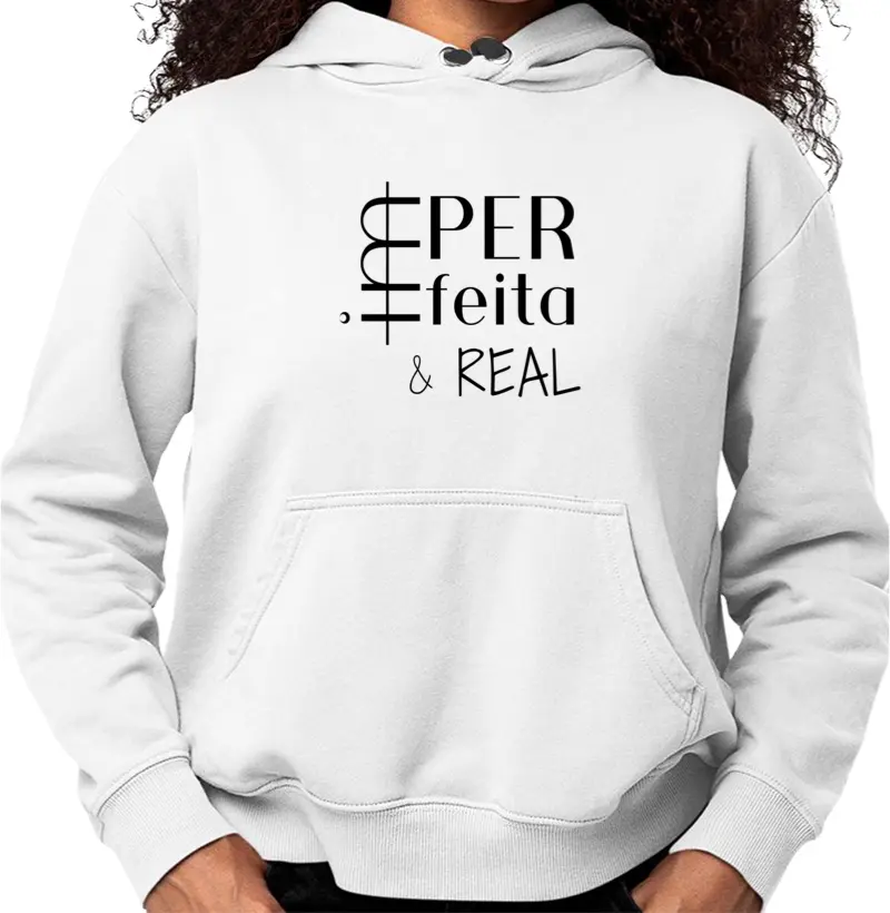 Moletom IMperfeita & REAL preta 