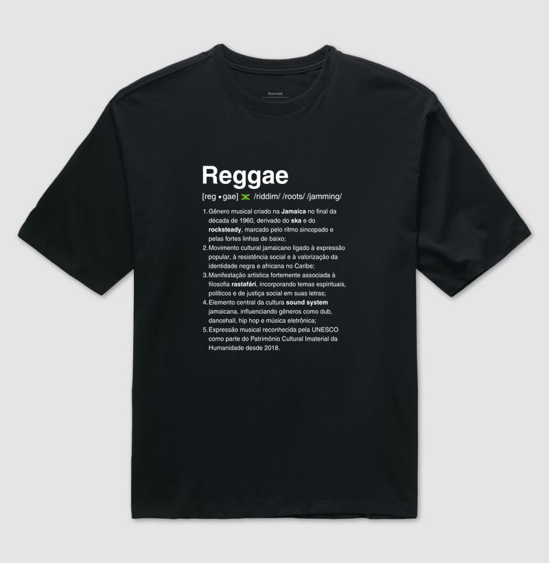 Definição Reggae - Camiseta Oversized