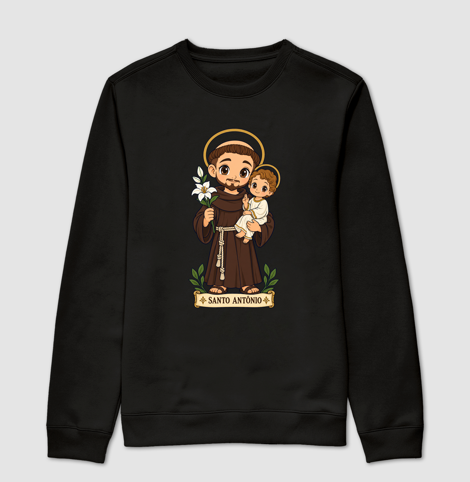 Santo Antonio estilo chibi