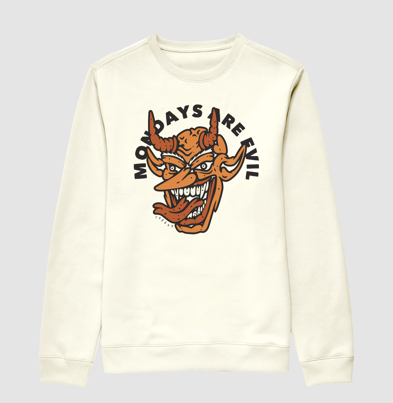 Mondays are evil (escrita em preto )