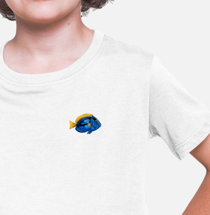 Peixes - Mini - Blue Tang - Infantil - Camiseta Infantil
