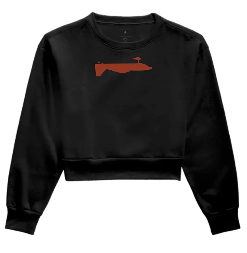 Moletom cropped feminino 