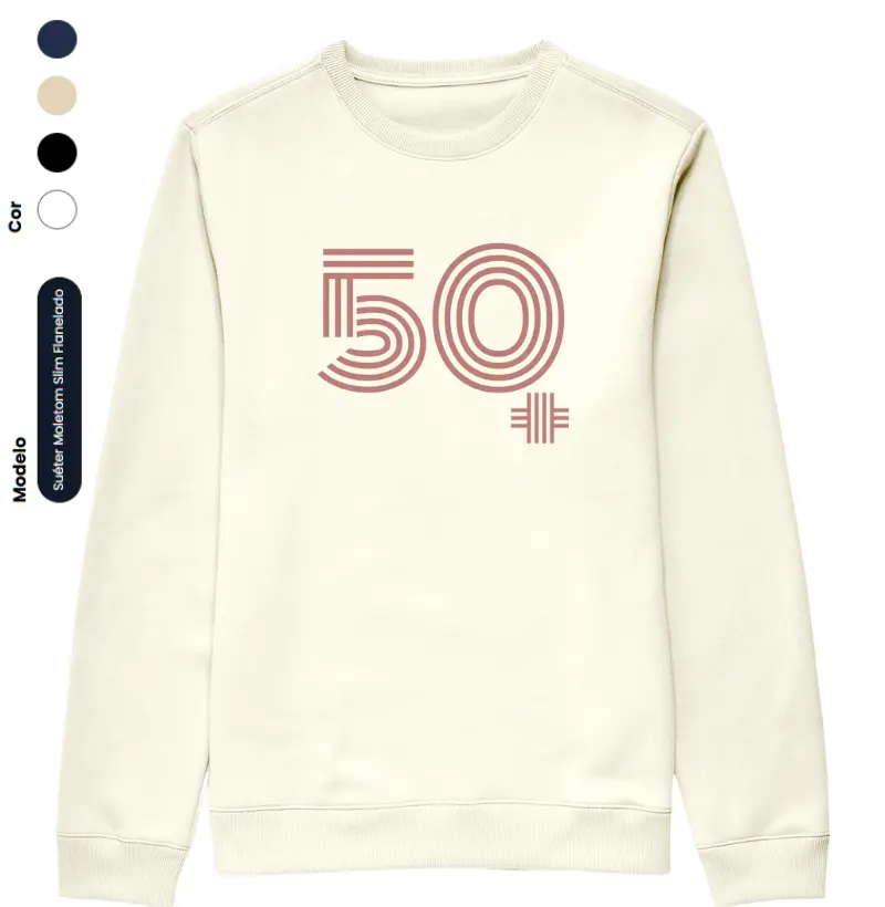 50 MAIS estampa rosa