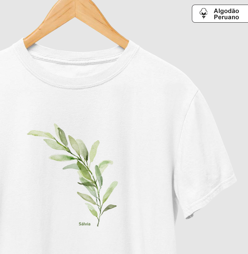 Camiseta Minimalista Sálvia Owl Basic