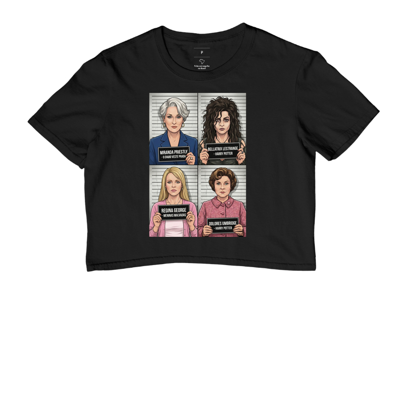 Camiseta As Vilãs do Cinema: Icons of Evil | Coleção Ô Bicha