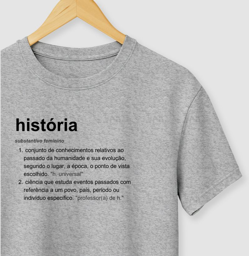 Definição de história. 