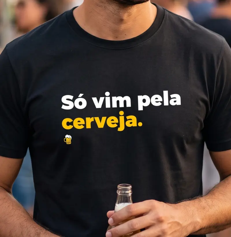 Só Vim Pela Cerveja (básica) - Camiseta