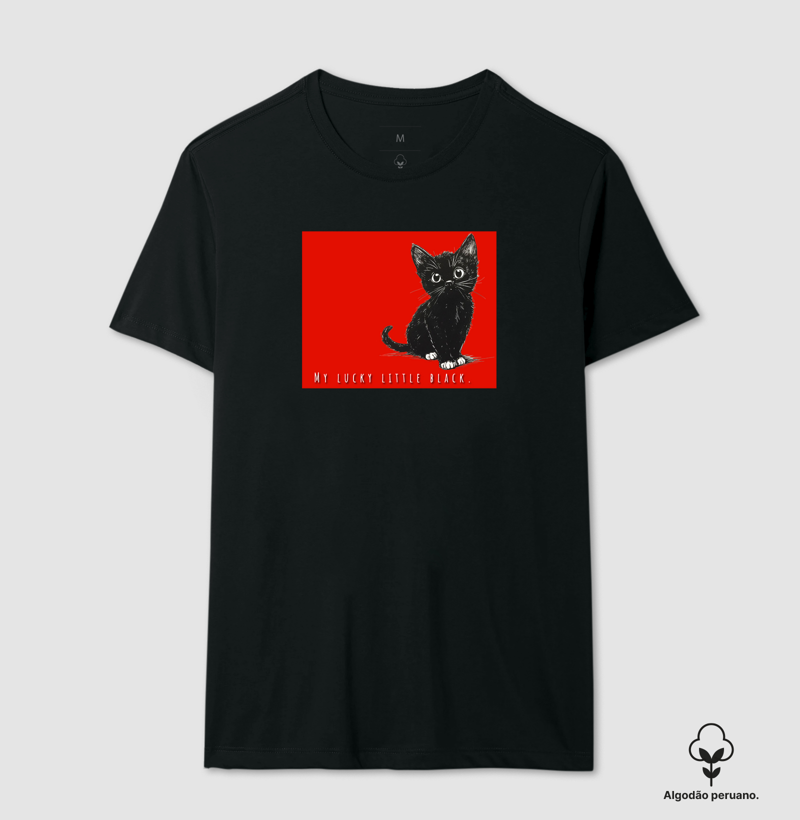 Camiseta Gatinho da sorte