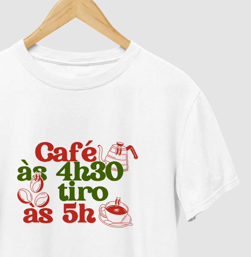 Café às 4h30, tiro às 5h
