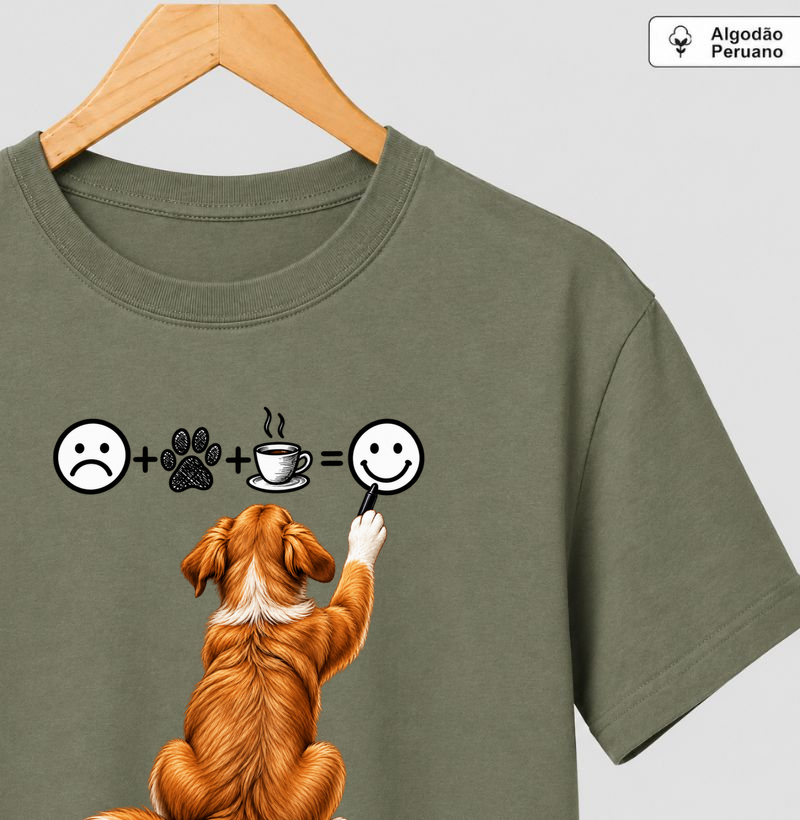 Otimismo Canino - Camiseta Algodão Peruano